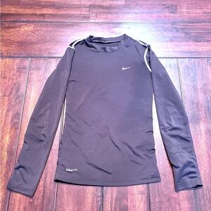 Nike Pro Black Long Sleeve Performance Top, Youth 10/12
